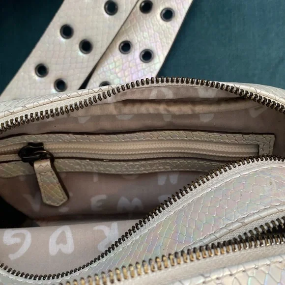 Aimee Kestenberg Cooper Hologram Snake Embossed Leather Crossbody Bag - Picture 8 of 14